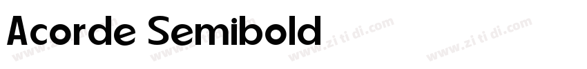Acorde Semibold字体转换